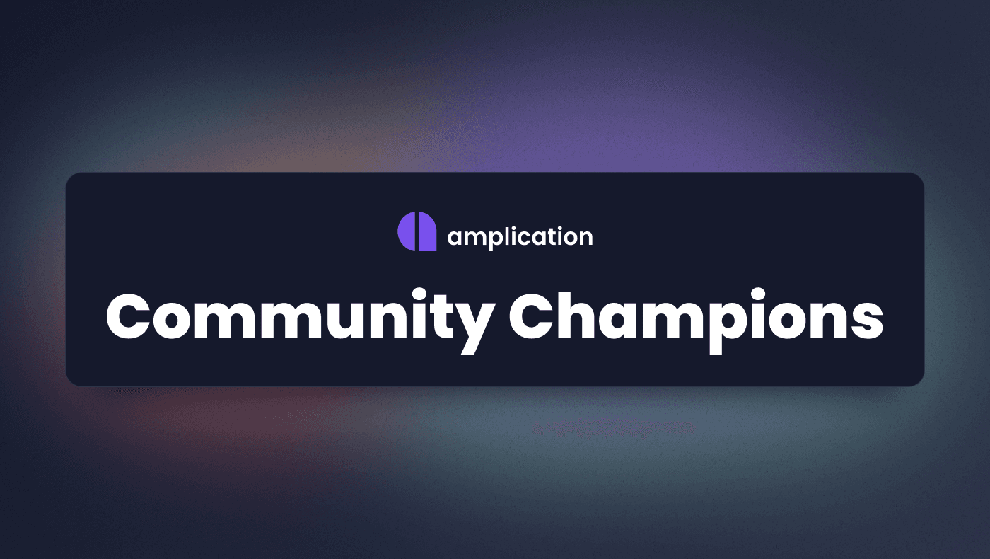 Amplication is Introducing the Community Champions Program