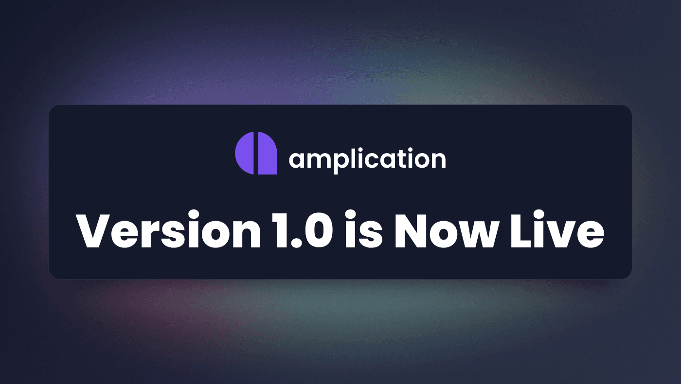 Amplication  Version 1.0 is Now Live